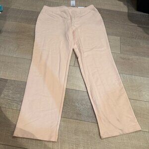 CHICOS ZENERGY WOMENS SIZE 2 US SIZE 12 PEACH JOGGER LOUNGE KNIT PANTS NEW